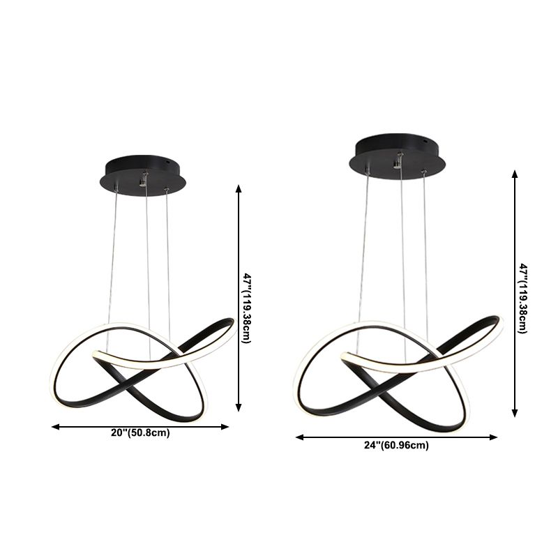 Geometrieform Hanging Lampe Lampe Moderne Stilanhängerlampe für Esszimmer