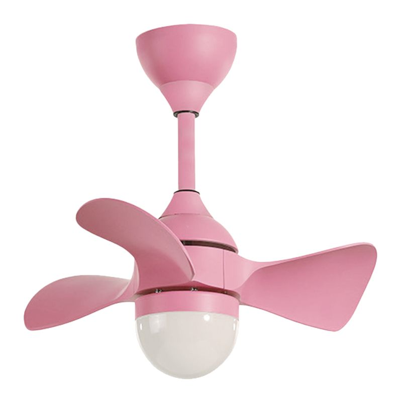 23,5 "W halbkugelfarbene Schatten LED LED LAB LAMPE MACARON ACRYLIC KINDER Schlafzimmer Halbflush Deckenleuchte mit 3 Klingen in Rosa/Blau