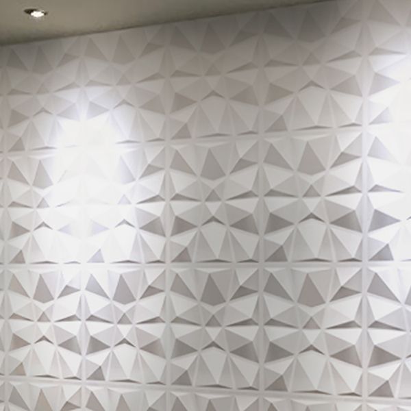 Modern Tin Backsplash Paneling Smooth Upholstered Wall Ceiling in Black and White