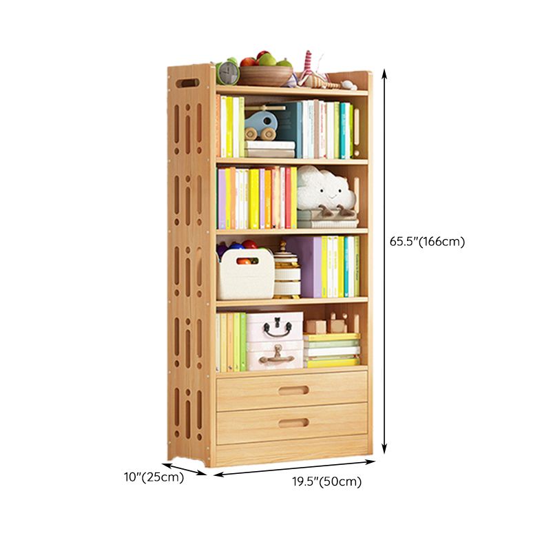 Contemporary Solid Wood Standard Bookcase Freestanding Kids Standard Bookcase