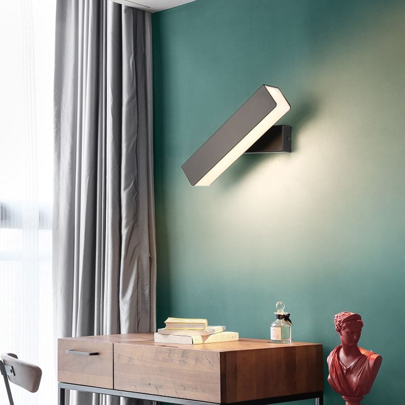 Modern Wall Sconce Adjustable Rotatable LED Wall Light for Bedroom Study Room