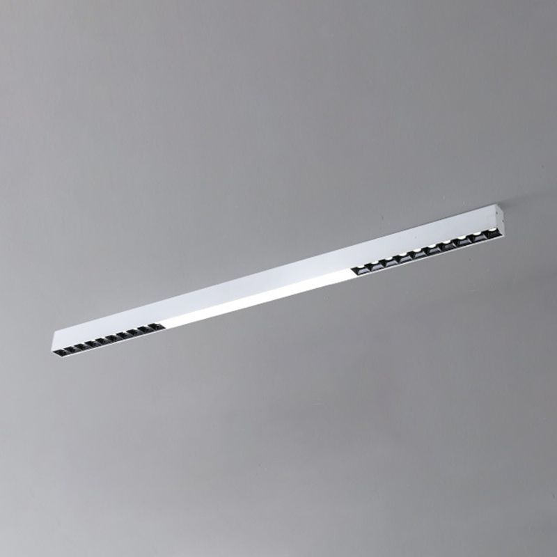 Modern Metal LED Flush Mount Linear Shape Ceiling Light with Acrylic Shade for Passage