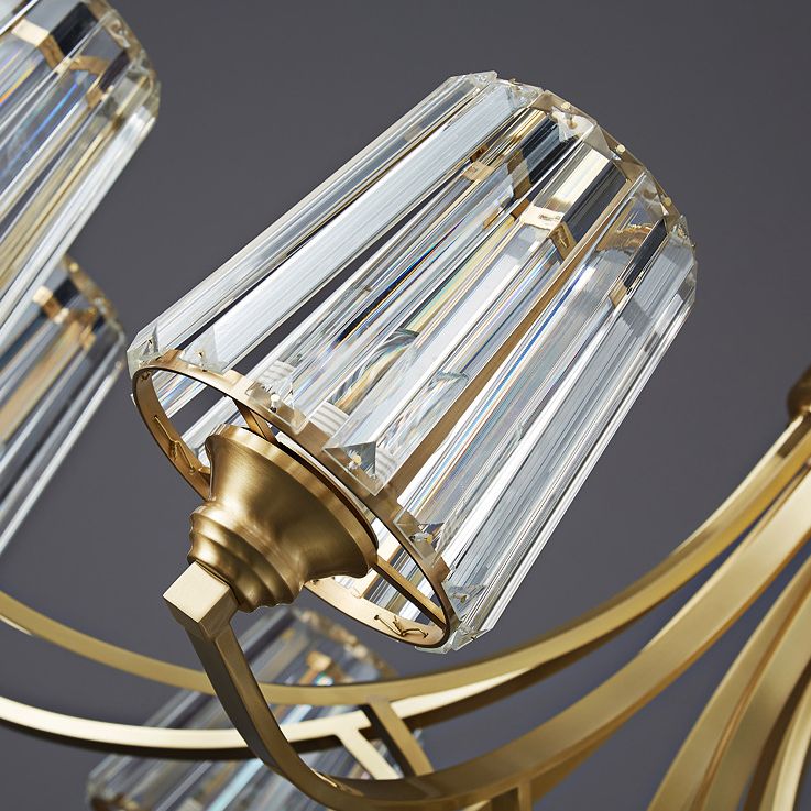 Postmodern Starburst Chandelier Pendant Light Glass Hanging Light Fixtures for Living Room