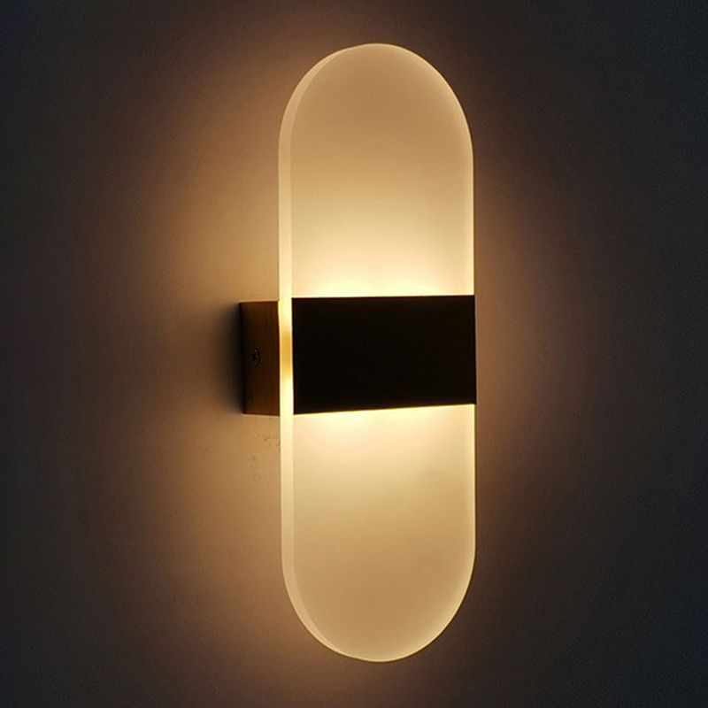 Contemporary Geometric Wall Mounted Lights Acrylic Flush Mount Wall Sconce for Bedside
