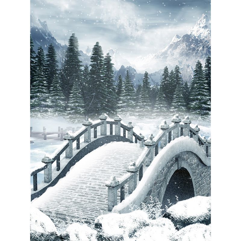 Extra Large Arch Bridge Mural White Non-Woven Wall Art for Home Decor, Personalised