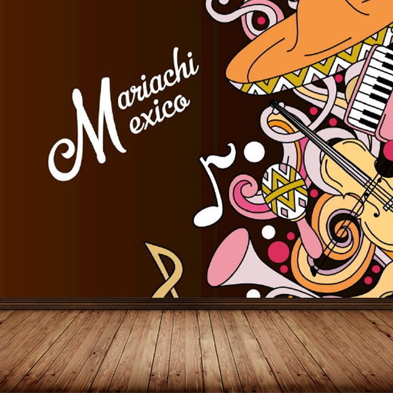 Novel Graffiti Wall Mural Modern Decorative Living Room Wall Art, Custom Size Available