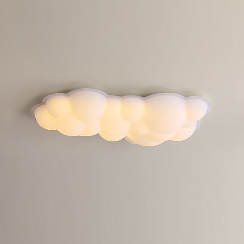 Modernism Flush Mount White LED Ceiling Light Fixture for Bedroom
