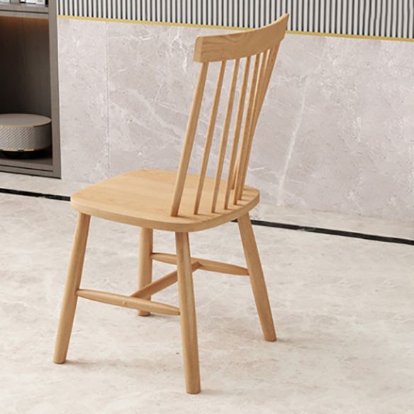 Modern Solid Wood Standard Dining Set Natural for Kitchen Dining Set with 4 Legs Base