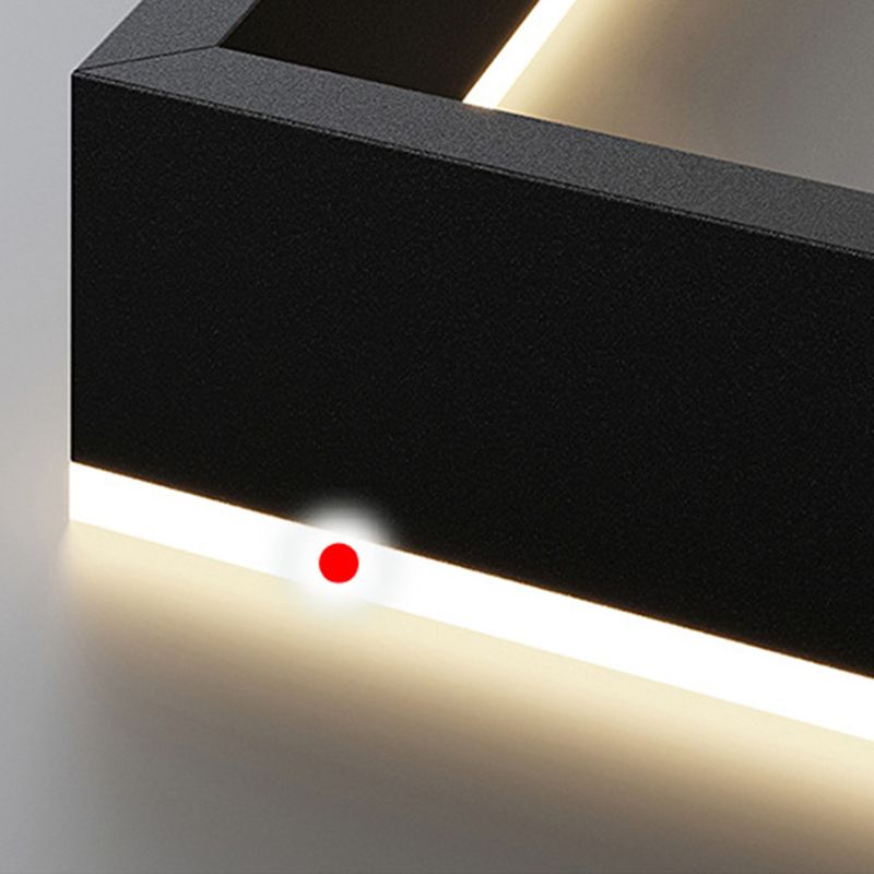 Modern Minimalist Style Multiple Squares Pendant Lighting Fixtures Metal Pendant Light Kit