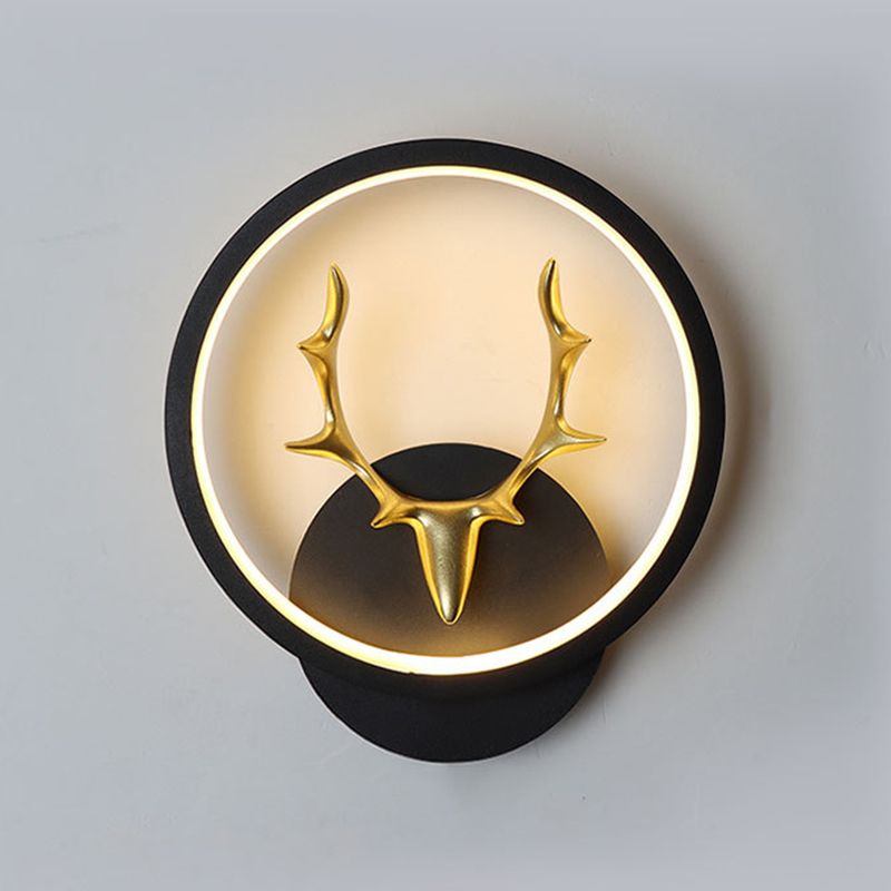 Metal Antler Sconce Light Fixture Simplicity Style LED Wall Mounted Light Fixture
