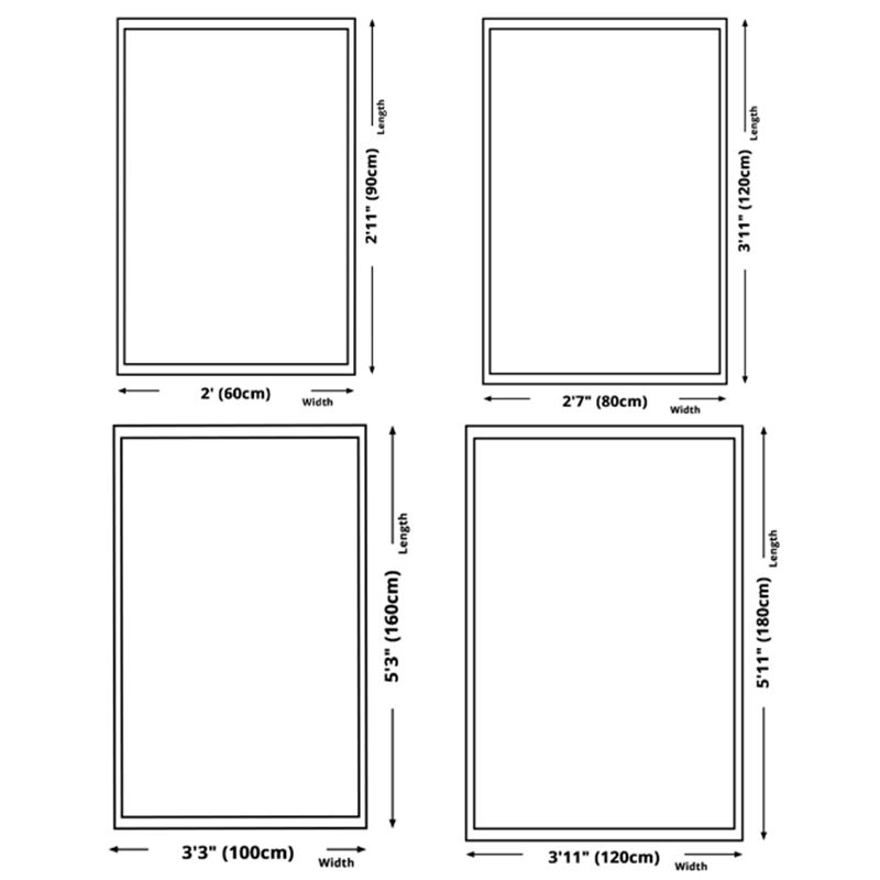 Casual Plants Area Rug Green Polyester Indoor Carpet Non-Split Rug for Indoor Room