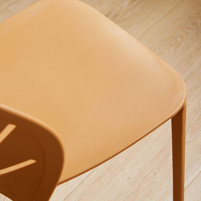 Kitchen Contemporary Dining Chair Plastic Stacking Side Chair