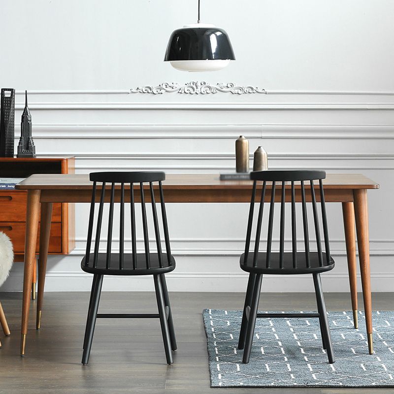 Rechthoek Ash houten tafel in bruine moderne eettafel met 4 poten voor restaurant
