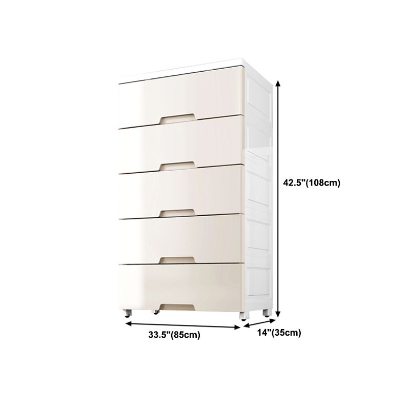 Lingerie Chest  Contemporary Plastic Chest with Drawers for Bedroom