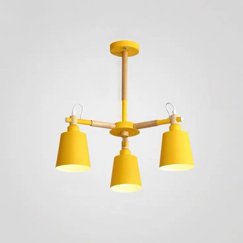 Bell Hanging Pendant Lamp Contemporary Metal 3 Lights Ceiling Pendant Light