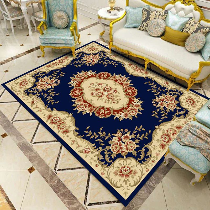 Vintage-Western-Teppich, mehrfarbig, mit Blumenmuster, pflegeleicht, waschbar, Innenteppich zur Dekoration