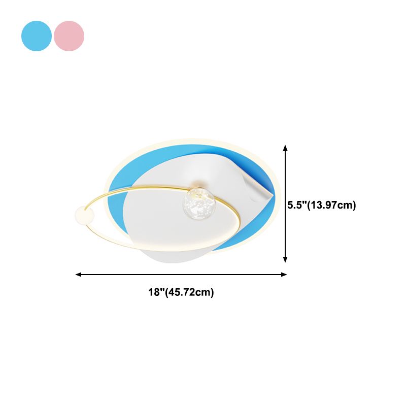 Geometry Shape Ceiling Light Fixtures Modern Style Metal 4 Light Ceiling Mounted Lights