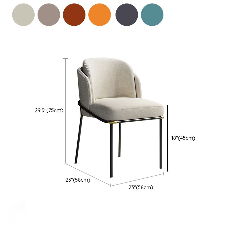 Modern Style Parsons Side Chair Upholstered Indoor Dining Chair
