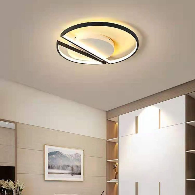 Modern Semi Flush Mount Chandelier Metal Semi Flush Light