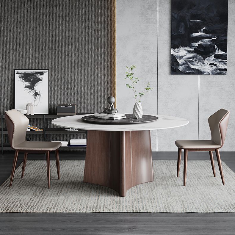 Contemporary 1/3/4/7/11 Pieces Furniture Round Stone Dining Set for Home