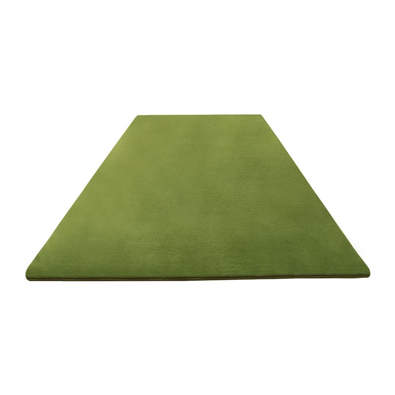 Contemporary Plain Rug Casual Polyester Carpet Non-Slip Area Rug for Living Room
