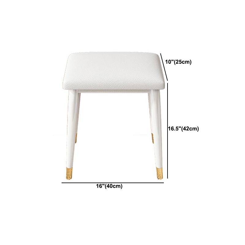 31.5" W Makeup Vanity Table Set in White with 2 Storage Drawers