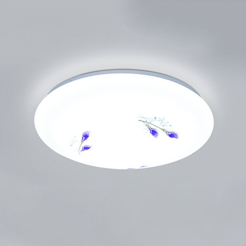 1-Cercle de lumière Flush Ceiling Light Fixture Modern Style Metal Led Flush Mount