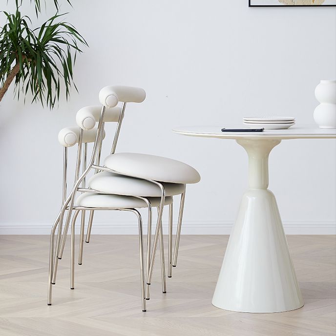 Oval 1/2/4/5/6/7 Piece Table and Chair Set White Dining Table Sets