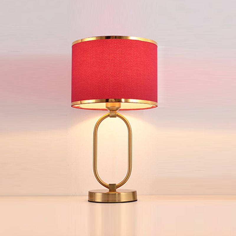 Lampada da tavolo da tavolo in tessuto contemporaneo Lampada per la scrivania per la scrivania per soggiorno per soggiorno