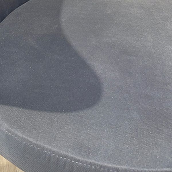Scandinavian Style Dining Fabric Side Chair Solid Back Armless Chair for Home Use
