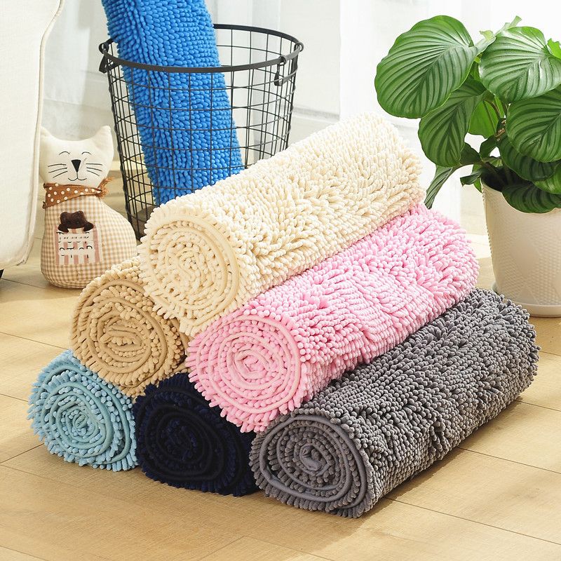 Relaxing Bedroom Rug Multi Colored Plain Area Carpet Synthetics Non-Slip Backing Pet Friendly Indoor Rug
