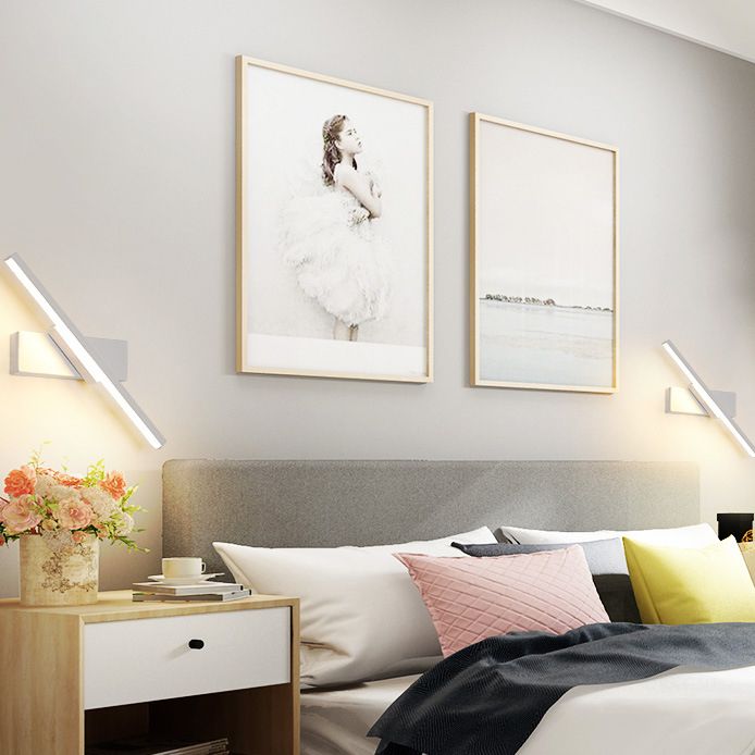 Einstellbare Metall Linear Wandleuchter 1 Licht moderne Wandmontageleuchte