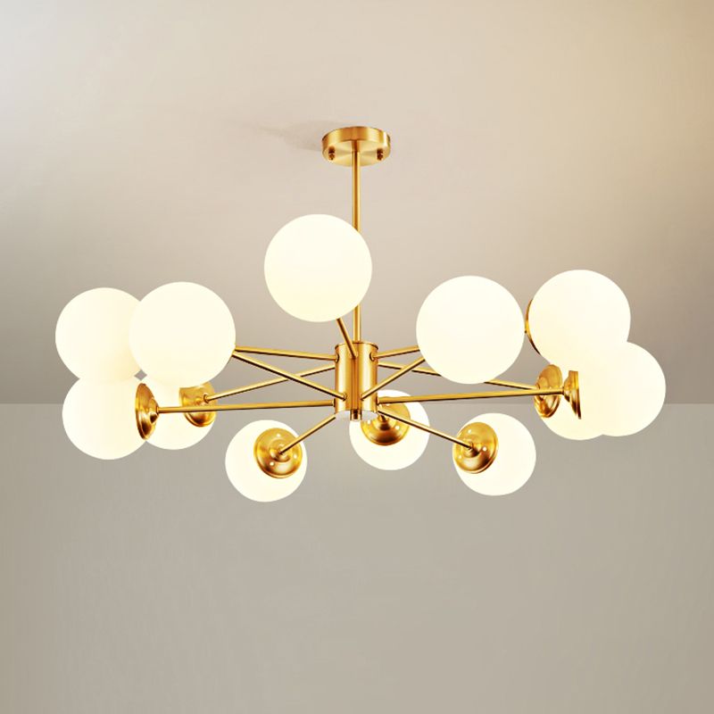 Lampade per lampadario moderno di rame Sputnik lampada a sospensione per soggiorno per soggiorno