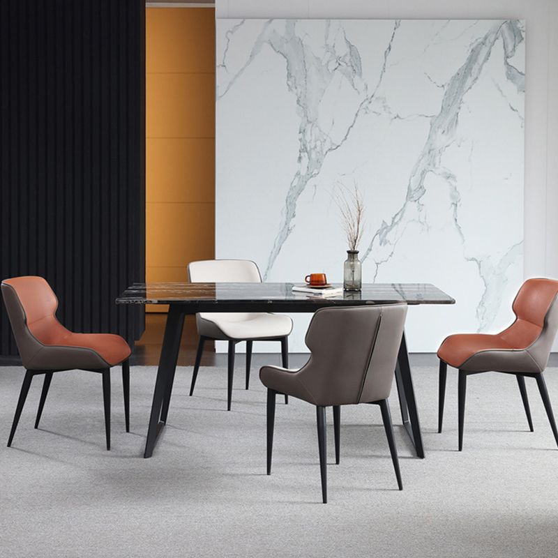 Modern Style Faux Leather Chairs Wingback Arm Chair for Home Use