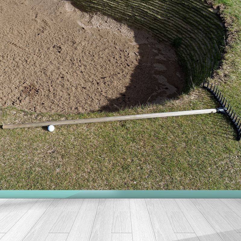 Photography Style Golf Wall Covering for Accent Wall Fire Mural for Home Decor