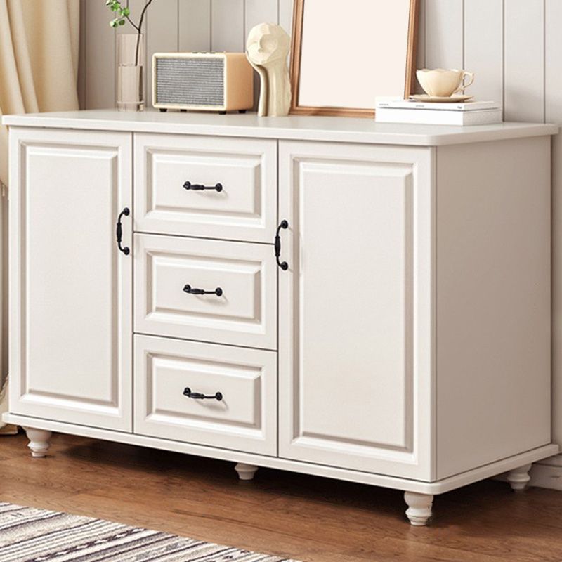 Mid-Century Modern Accent Cabinet Square Storage Cabinet with Drawer