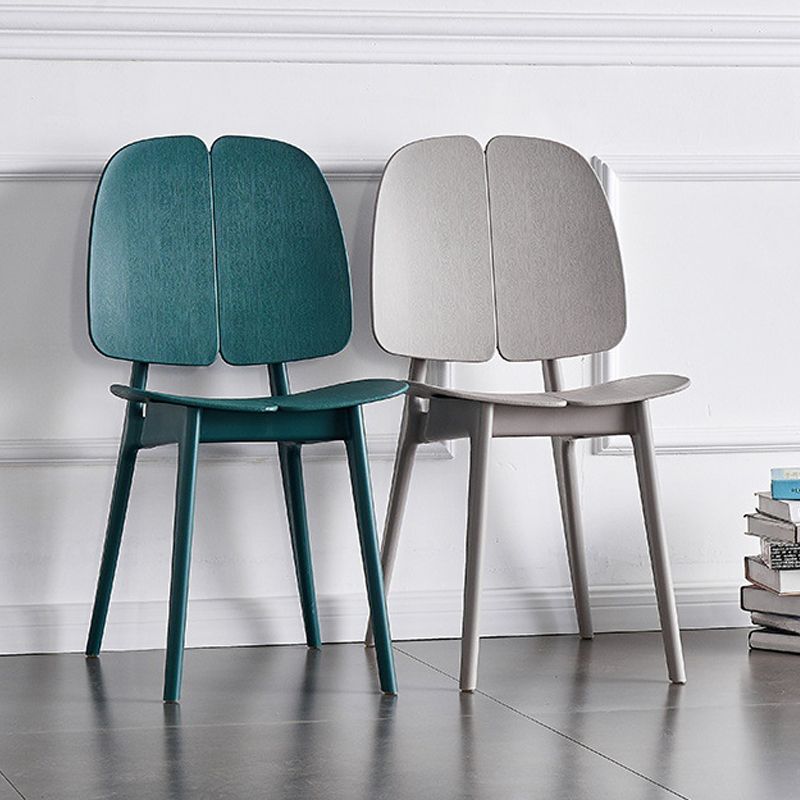 Sillas de comedor y decorativas contemporáneas Silla lateral de plástico con respaldo abierto para interiores y exteriores