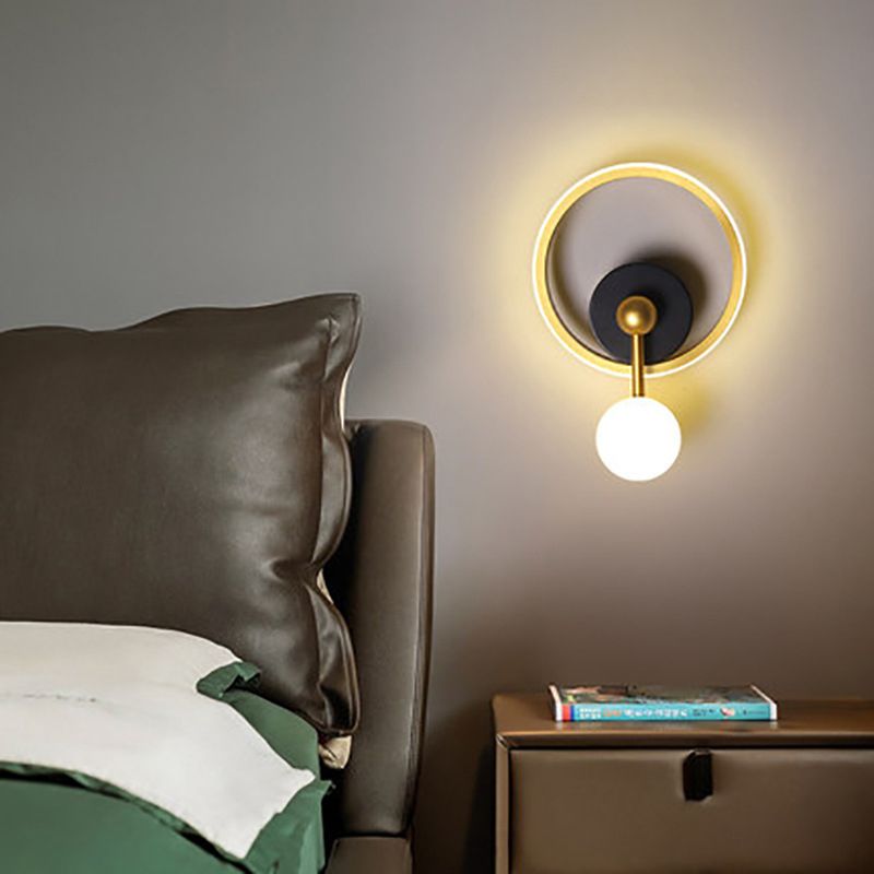 Contemporary Style Geometric Wall Mounted Lamps Metal 2 Lights Wall Mounted Lights