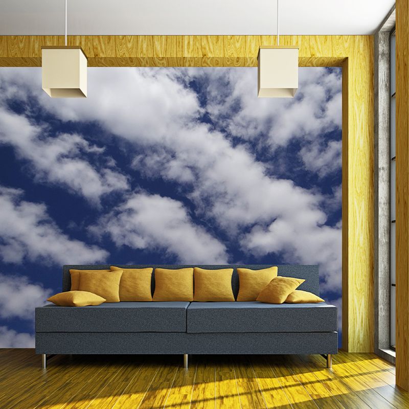 Cloudy Sky Modern Murals Environment Friendly Wallpaper for Sitting Room Wall Decor