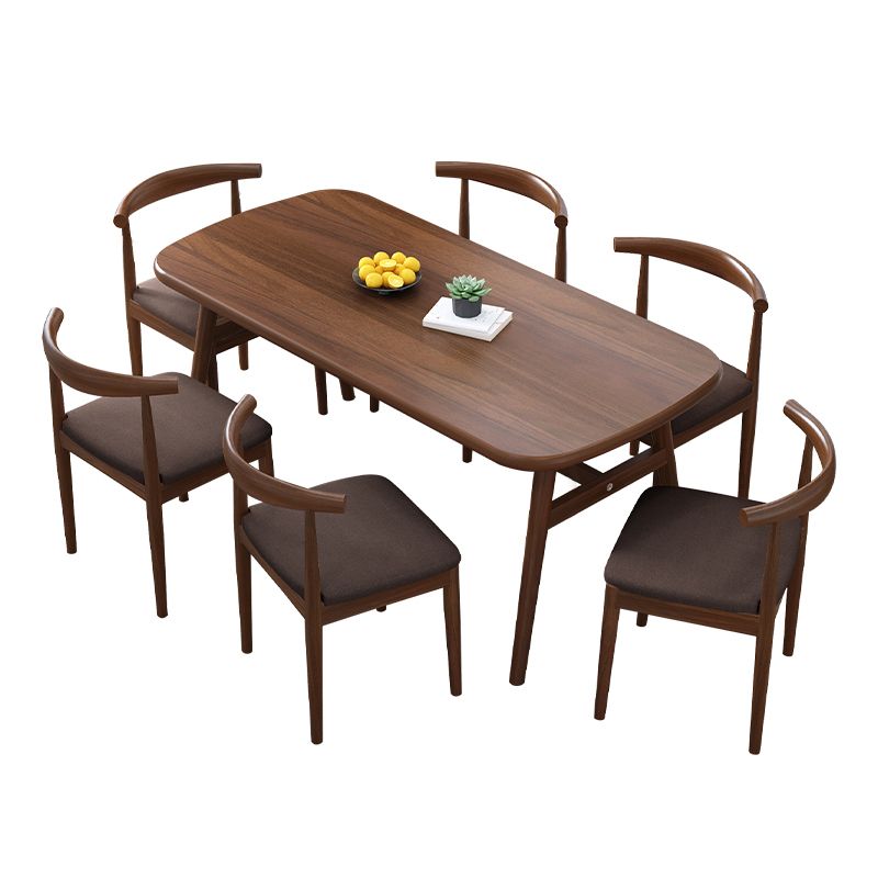 Modern Kitchen Wood Furniture of  Standard Height Formal Dining¬†Room¬†Table¬†Set