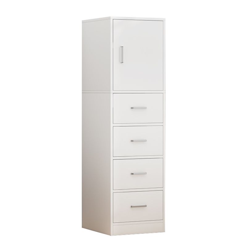 Modern Rectangle Chest Bar Pulls Storage Cabinet with Drawer