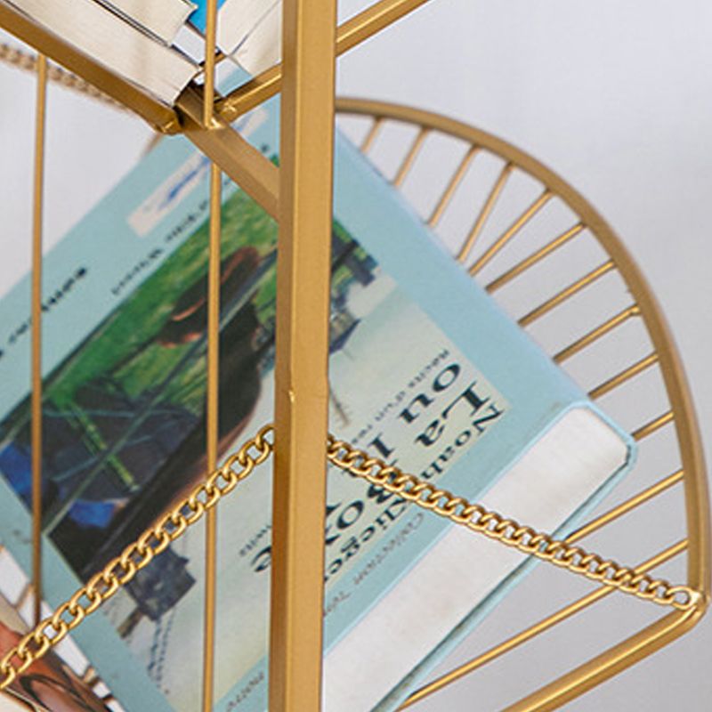 Metal Geometric Bookcase Industrial Book Shelf for Home Office