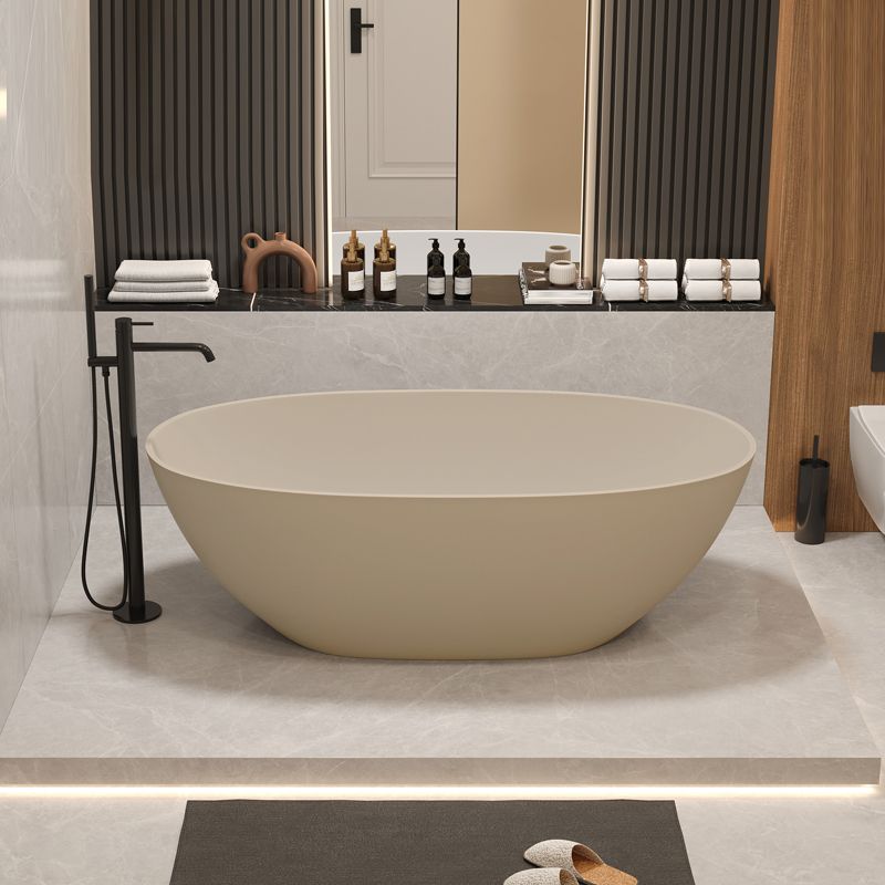 Soaking Stand Alone Bathtub Antique Finish Back to Wall Bath Tub (Faucet not Included)