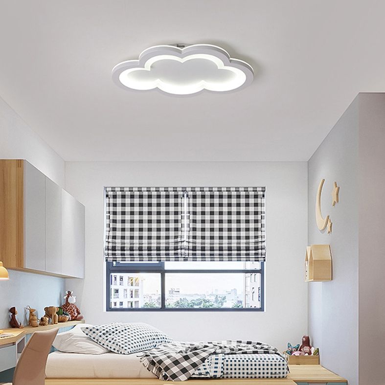 Joli plafonnier LED à motif de nuage, plafonnier pour chambre d'enfant