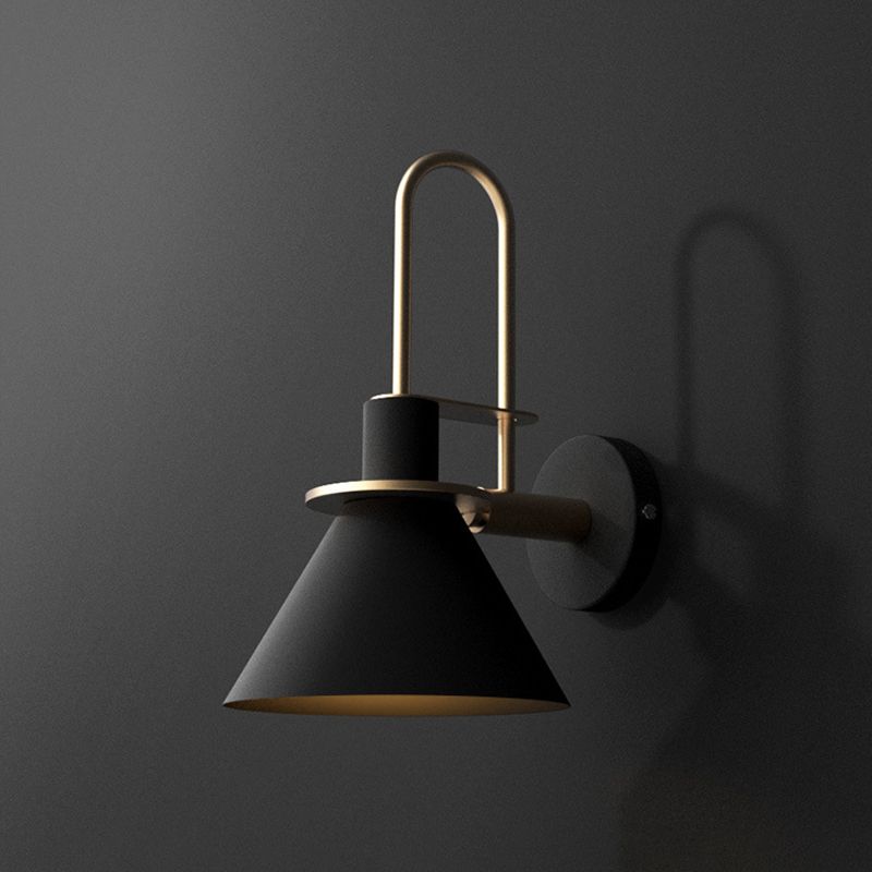 Cone Shape Metal Sconce Light Modern Style Wall Sconce Light for Living Room