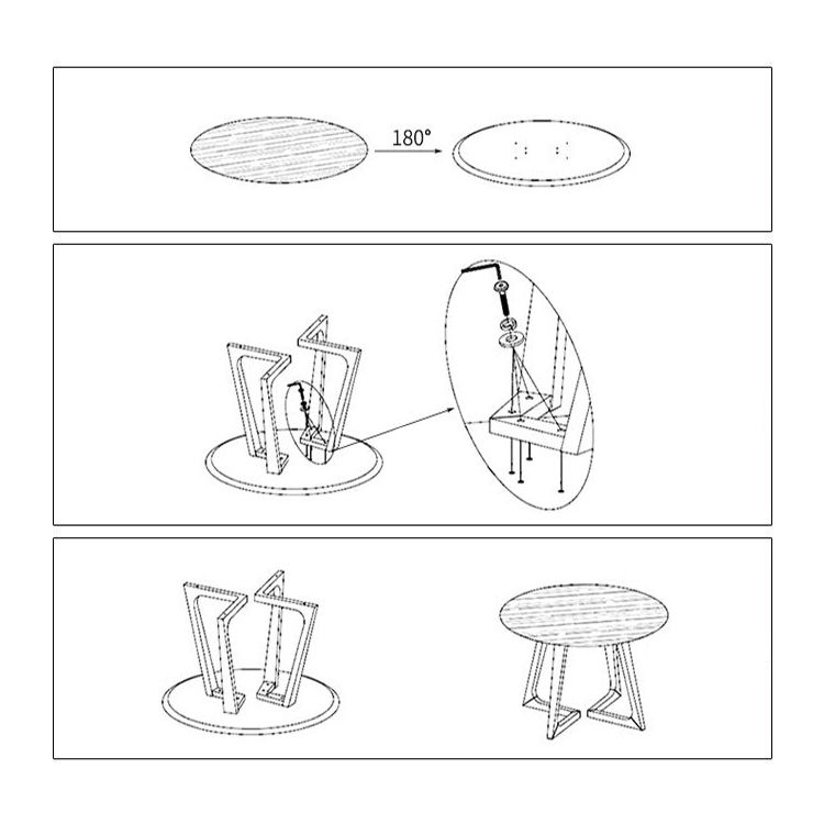 Moderne stijl massief houten eettafel dubbele voetstuktafel voor keukenhuis