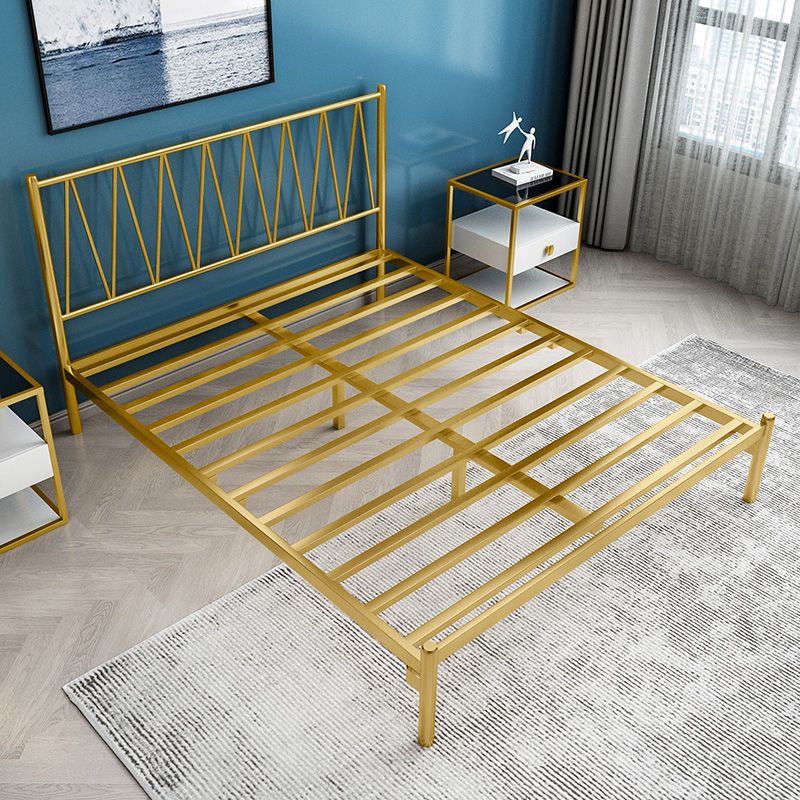 Metal Open-Frame Bed Minimalist Mattress Included Standard Bed