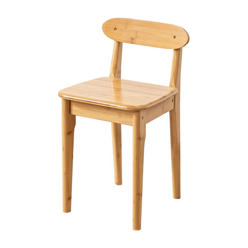 Natural Make-up Vanity Bamboo Flip-Top Dressing Table with 2 Storage Drawers