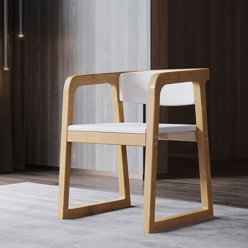 Wood Contemporary Style Indoor with Arm Chair Open Back Dining Side Chairs