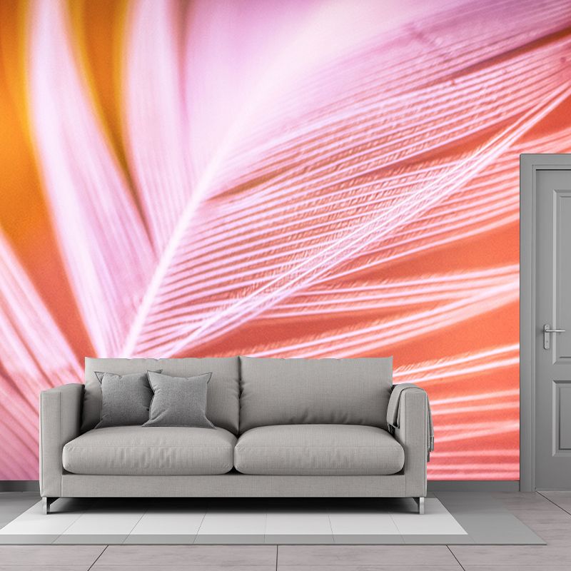 Modern Style Wall Mural Wallpaper Feather Bedroom Wall Mural